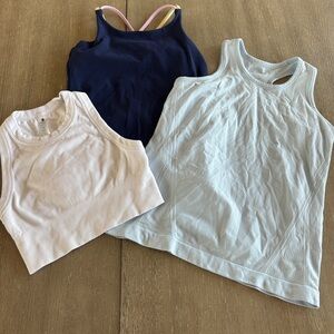Athleta and Yogaliscious Girls Tanks 8,10,12